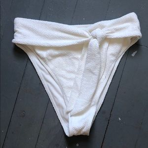 High waisted cheeky bathing suit bottoms